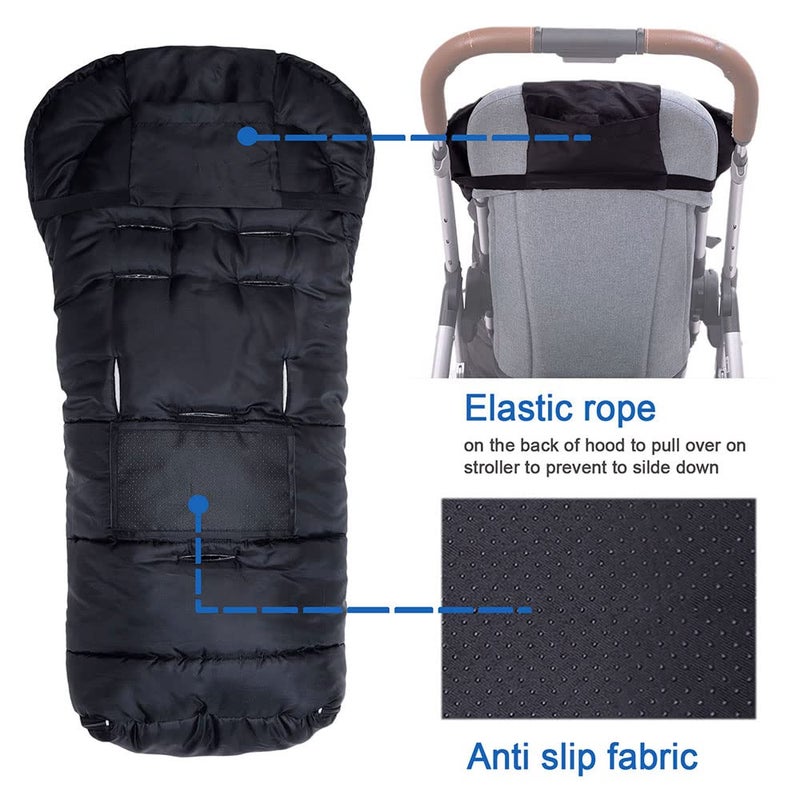 Yobee Weatherproof Toddler Footmuff Universal Sleeping Bag for Stroller, Comfortable Warm Temperature Adjustable Safe Bunting Bag, Waterproof Blanket Fit All Stroller - Image 4
